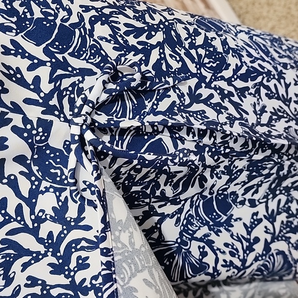 Lilly Pulitzer Floral Sleeveless Dress Blue and Pink - Picture 7 of 15